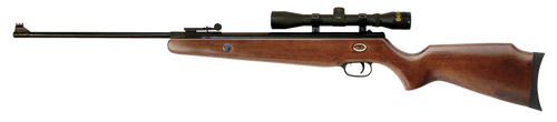 Beeman 1051 Teton Combo Spring Piston 177 Pellet Black Rec/Barrel Hardwood Stock Includes 4x32mm Scope                                                                                                  