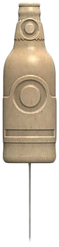 Birchwood Casey 3DSTBTL 3D Stake Target  Beige Bottle 6 Pack                                                                                                                                            