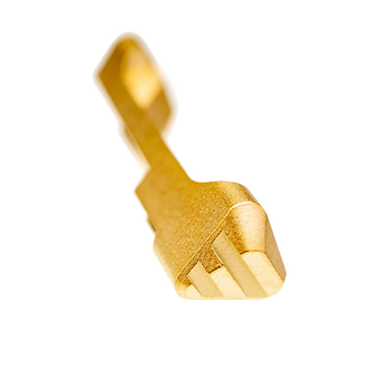 Tyrant CNC TDP320EGOLD  Extended Magazine Release Sig P320 Gold Steel                                                                                                                                   