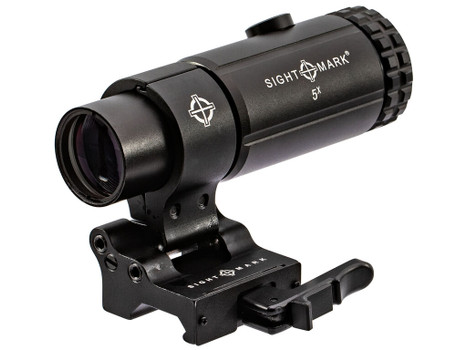Sightmark SM19064 T-5 Magnifier 5X with Flip to Side Mount Matte Black 5 x 23 mm