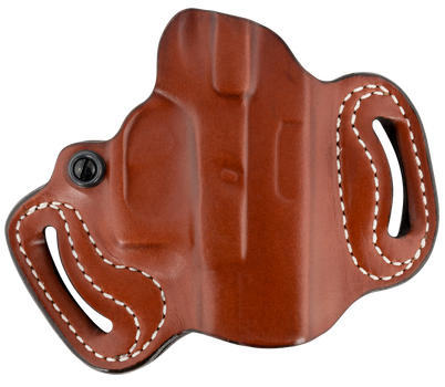 DeSantis Gunhide 086TAE1Z0 Mini Slide  OWB Tan Leather Belt Slide Compatible w/Most Glock Belt 1.75" Wide Right Hand                                                                                    