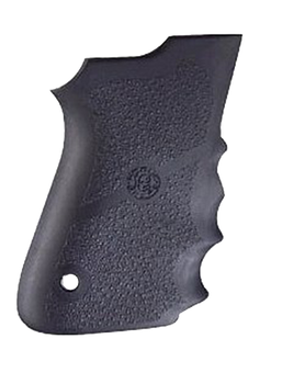 Hogue 69000 Rubber Grip  Black Rubber with Finger Grooves for S&W 6906, Shorty 40, 4013 TSW                                                                                                             