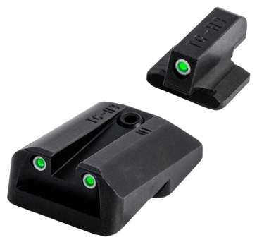 TruGlo TG231N1 Tritium  Black | Green Tritium Front Sight Green Tritium Rear Sight                                                                                                                      
