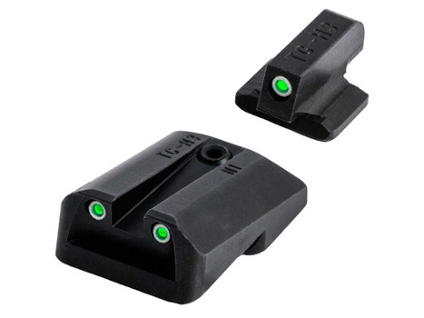 TruGlo TG231N1 Tritium Black | Green Tritium Front Sight Green Tritium Rear Sight