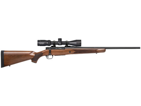 Mossberg 28028 Patriot 6.5 Creedmoor Caliber with 5+1 Capacity, 22" Fluted Barrel, Matte Blued Metal Finish & Walnut Stock Right Hand (Full Size) Includes Vortex Crossfire II 3-9x40mm Scope