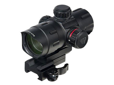 UTG SCPDS3840W ITA Black Anoidized 1x 38mm Tube 4 MOA Red/Green CBQ Dot Reticle