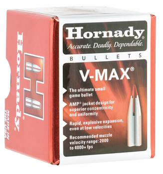 Hornady 21710 V-Max  17 Cal .172 20 gr V Max 100 Per Box/ 40 Case                                                                                                                                       