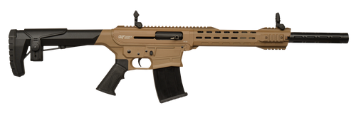 Gforce Arms GF2512FDE GF25  12 Gauge Semi-Auto 3" 5+1 20" Flat Dark Earth Cerakote Threaded Barrel Flat Dark Earth Cerakote Receiver, Black Synthetic Stock                                             