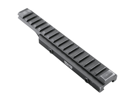 Weaver Mounts 99673 Flat Top Riser Rail Black Anodized 0 MOA