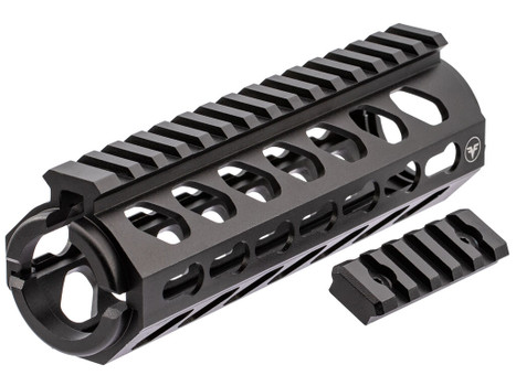 Firefield FF34053 Edge Handguard 6.62" 2- Piece Keymod, Carbine Style Made of 6061-T6 Aluminum with Black Matte Finish for AR-15