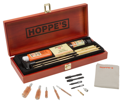 Hoppe's BUOX Deluxe Cleaning Kit Rifle/Shotgun/Pistol Wood Box                                                                                                                                          