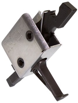 CMC Triggers 91507 Drop-In  Single-Stage Flat Trigger w/ 3.50 lbs Draw Weight & Black/Silver Finish                                                                                                     