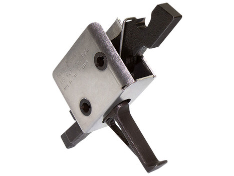 CMC Triggers 91507 Drop-In Single-Stage Flat Trigger w/ 3.50 lbs Draw Weight & Black/Silver Finish