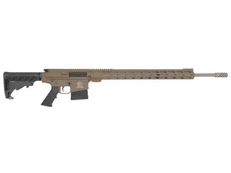Great Lakes Firearms GL10243SSFDE GLFA 243 Win 5+1 24" Stainless Threaded Barrel, Flat Dark Earth Cerakote Picatinny Rail Aluminum Receiver, Adjustable Black Synthetic Stock, Mil-spec Polymer Grip