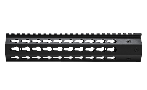 NcStar VMARFFKMC Keymod Handguard  Free-Floating Aluminum Black Anodized 10" for AR-15, M4                                                                                                              
