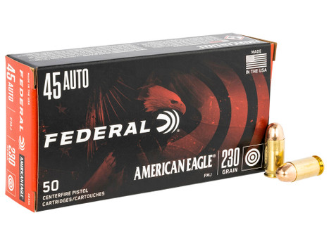 Federal AE45A American Eagle Handgun 45ACP 230gr Full Metal Jacket 50 Per Box/20 Case