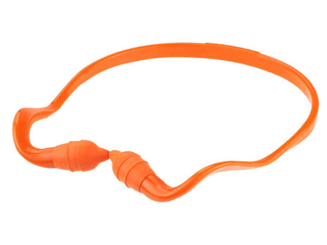 Radians RB210CS Rad-Band 2 25 dB Behind The Neck Orange Ear Buds with Orange Cord Adult 1 Pair