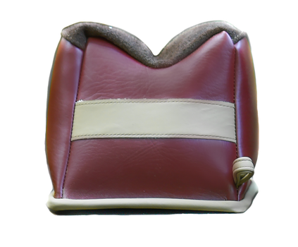 BenchMaster BMALBBMF Bench Bag  Rifle Medium Prefilled Leather Front Bag 4.10 oz                                                                                                                        