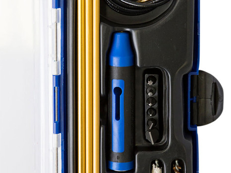 DAC GM22HY GunMaster Hybrid Cleaning Kit 22 Cal Rifle/16 Pieces Black/Blue