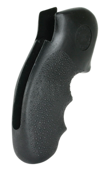 Hogue 19100 Monogrip Finger Grooves Black Nylon Cobblestone Finish Fits S&W K Frame with Round Butt                                                                                                     