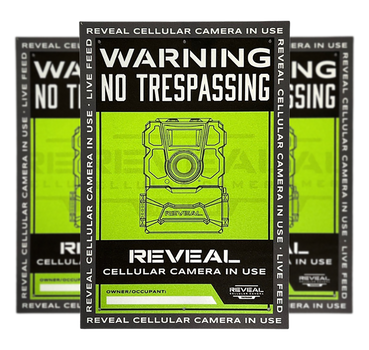 Tactacam/reveal S1 No Trespassing  Sign Durable Plastic                                                                                                                                                 