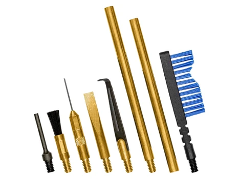 Otis FG932 Brass Scraper Tool Set MSR/AR Multi-Caliber Pieces Brass Nylon Bristles