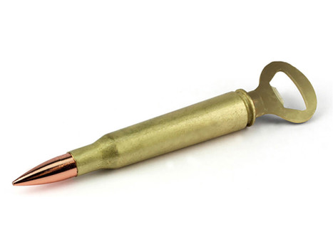 Caliber Gourmet CBG1016 Bottle Opener Brass/Copper 50 Caliber Shell 50 Caliber Bullet