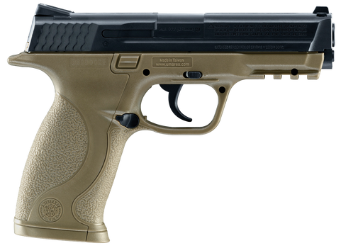 Umarex 2255051 S&W M&P  CO2 177 BB 19+1 4.25" FDE Polymer Grips                                                                                                                                         