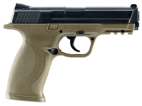Umarex 2255051 S&W M&P CO2 177 BB 19+1 4.25" FDE Polymer Grips