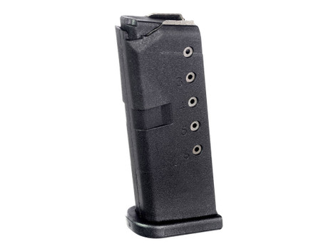 ProMag GLK12 Standard 6rd 9mm Luger Compatible w/ Glock 43 Black DuPont Zytel Polymer