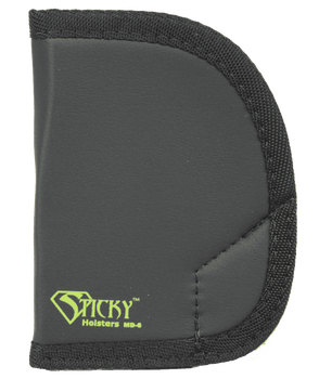 Sticky Holsters MD6 MD-6  Black/Green Latex Free Rubber Fits Ruger SP101 Ambidextrous                                                                                                                   