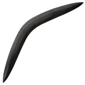 Cold Steel CS92BRGB Boomerang  Non-Returning Black Polypropylene 28" Long                                                                                                                               