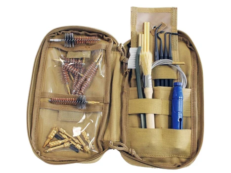 Birchwood Casey 41651 Range Cleaning Kit Handgun/Rifle 29 Pieces Tan
