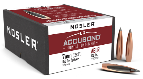 Nosler 58734 AccuBond Long Range 7mm 150gr Spitzer Point 100/Box                                                                                                                                        
