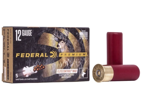 Federal PFC15400 Premium Vital-Shok 12Gauge 2.75" 9Pellets 00BuckShot 5 Per Box/50 Case