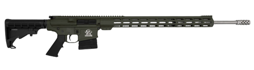 Great Lakes Firearms GL10243SSODG GLFA  243 Win 5+1 24" Stainless Threaded Barrel, OD Green Cerakote Picatinny Rail Aluminum Receiver, Adjustable Black Synthetic Stock, Mil-spec Polymer Grip          