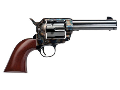 Cimarron PP400 Frontier Pre-War 1896-1940 38 Special 357 Mag 6 Shot, 4.75" Blued Steel Barrel, Blued Cylinder, Color Case Hardened Steel Frame, Walnut Grip, Exposed Hammer