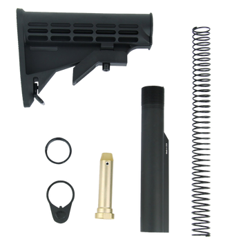 TacFire MAR084 Mil-Spec M4 Stock Kit Black                                                                                                                                                              