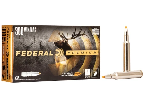 Federal P300WTT1 Premium 300WinMag 180gr Trophy Bonded Tip 20 Per Box/10 Case