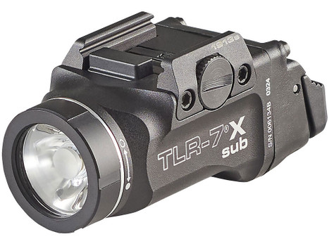 Streamlight 69407 TLR-7 X Sub USB Black Anodized 500 Lumens White LED S&W M&P M2.0 Subcompact/Beretta Px4 Storm