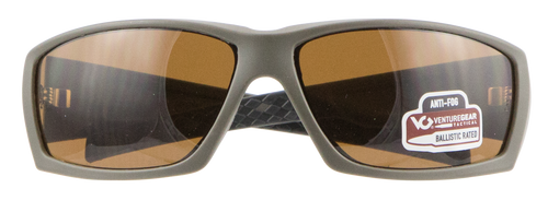 Pyramex VGSG718T Venture Gear Tactical Overwatch Adult Bronze Lens Anti-Fog Polycarbonate OD Green Frame                                                                                                