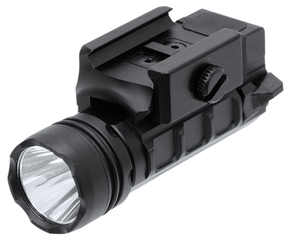 Leapers LTELP123RA  Pistol Light Black Aluminum 400 Lumens Picatinny Mount                                                                                                                              