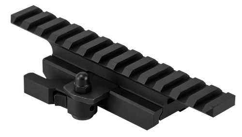 NcStar MARFQV2 QR Riser Gen2 Locking/Quick Detach Black Aluminum, Fits AR15/M4 Picatinny Rail Mount                                                                                                     