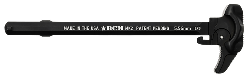 BCM GFHMK2LRG Asymmetric MK2 Charging Handle Compatible w/ Mil-Spec AR-15 Black 7075 T-6 Aluminum                                                                                                       