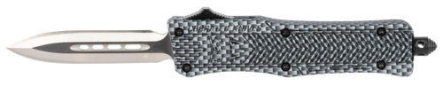 CobraTec Knives SCFCTK1SDADNS CTK-1  Small 2.75" OTF Dagger Plain D2 Steel Blade/Carbon Fiber Aluminum Handle Features Glass Breaker Includes Pocket Clip                                               
