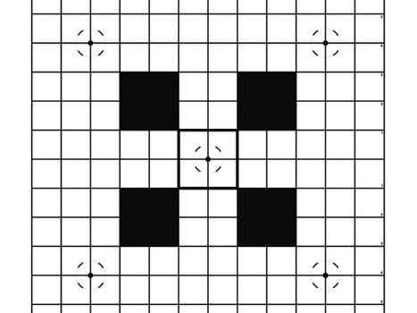 Pro-Shot SSIT12PK Sight-In Hanging Heavy Paper 100yds 14" x 14" Black/White 12 Pack
