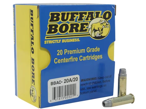 Buffalo Bore Ammunition 20A20 Heavy Strictly Business 38Special +P 158gr Soft Cast Hollow Point 20 Per Box/12 Case