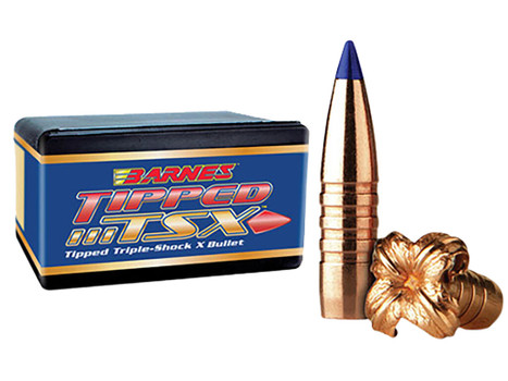 Barnes Bullets 30240 Tipped TSX 6.5Creedmoor 100gr Boat Tail 50/Box