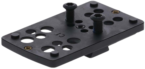 TruGlo TGTG8950C2 Pistol Red Dot Sight Mount  Black Nitride Fortress Steel Trijicon RMR Mount                                                                                                           