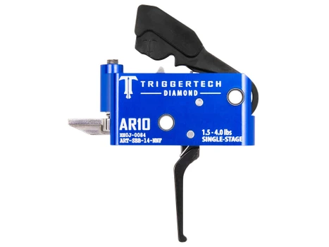 TriggerTech ARTSAB14NNF Diamond Black Straight Flat Fits AR-10